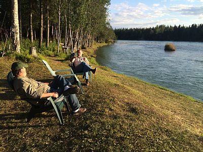 Kenai River private waterfront fishing